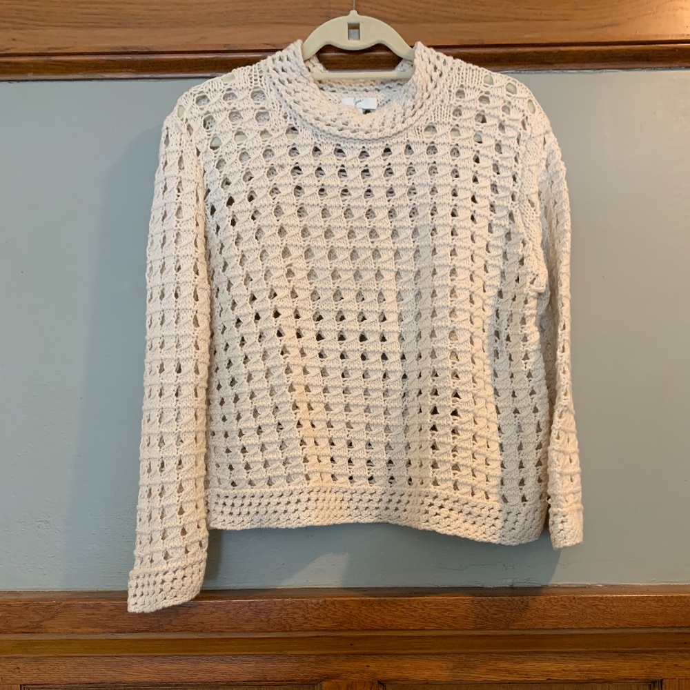 Joie Crochet knit Crop sweater